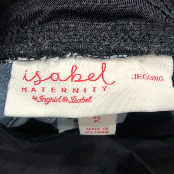 Isabel & Ingrid Denim Maternity Jeggings Sz 2 - Picture 4 of 11